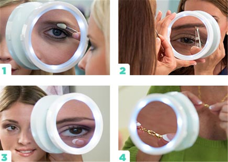 magnifying mirror with suction cups