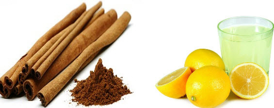 Cinnamon Powder and Lemon Juice